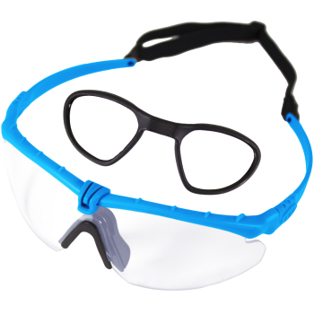 Battle Pro's Blue-Clear - w/Insert Protective Eyewear