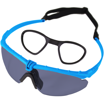 Battle Pro's Blue-Smoked - w/Insert Protective Eyewear