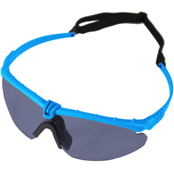 Battle Pro's Blue-Smoked - No Insert Protective Eyewear