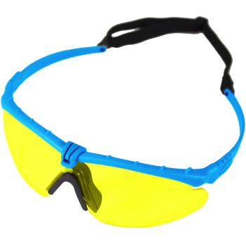 Battle Pro's Blue-Yellow - No Insert Protective Eyewear