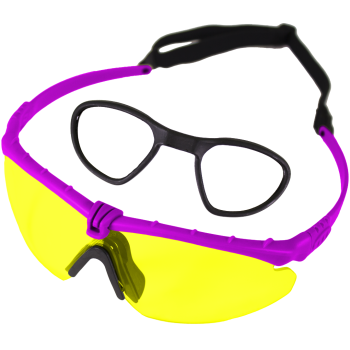 Battle Pro's Purple-Yellow - w/Insert Protective Eyewear