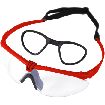 Battle Pro's Red-Clear - w/Insert Protective Eyewear