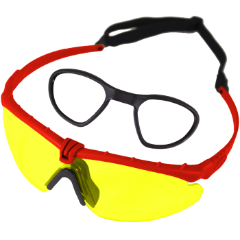 Battle Pro's Red-Yellow - w/Insert Protective Eyewear
