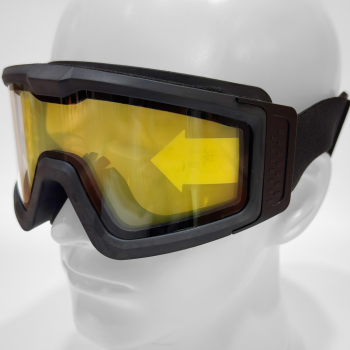 Battle Visor THERMAL Dual Lens Black Protective Eyewear