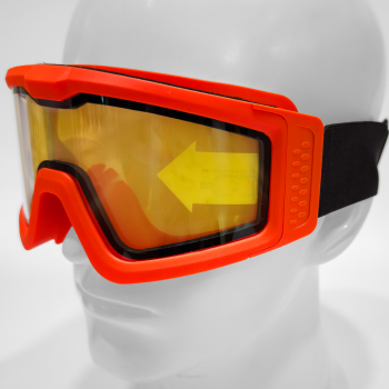Battle Visor THERMAL Dual Lens Orange Protective Eyewear