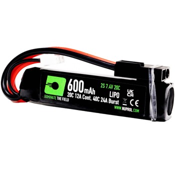 LiPo Battery 600mAh 7.4v 20c (PDW|Small Tamiya) 