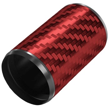 Flare Tracer Carbon Fibre Case (Red)
