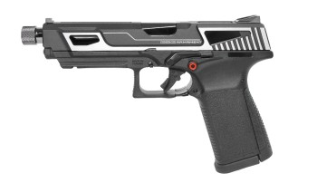GTP 9 MS GBB Pistol (Silver|Black)