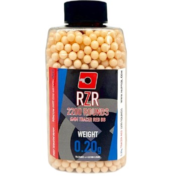 RZR Airsoft BBs Tracer (2200R Bottle) (0.20g) (Red)