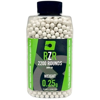 RZR Airsoft BBs (2200R Bottle) (0.25g) (White)