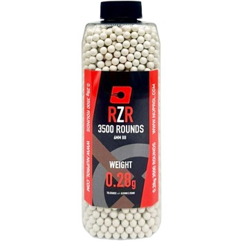 RZR Airsoft BBs (3500R Bottle) (0.28g) (White)