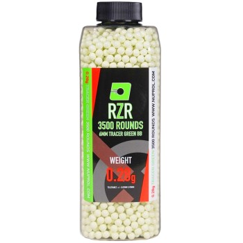 RZR Airsoft BBs Tracer (3500R Bottle) (0.28g) (Green)