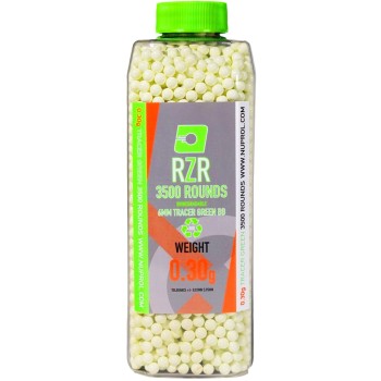 RZR Airsoft BBs Biodegradable Tracer (3500R Bottle) (0.30g) (Green)