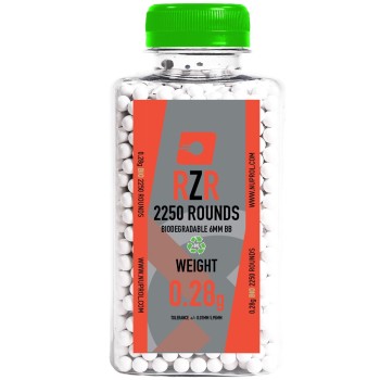 RZR Airsoft BBs 2250R (BIO - 0.28g)
