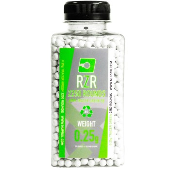 RZR Airsoft BBs 2250R (BIO-TCR - 0.25g)