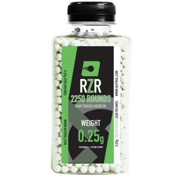 RZR Airsoft BBs 2250R (TCR-GRN - 0.25g)
