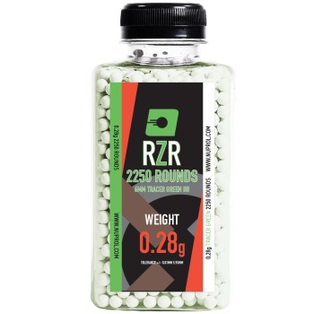 RZR Airsoft BBs 2250R (TCR-GRN - 0.28g)