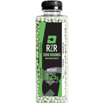 RZR Airsoft BBs 3350R (TCR-GRN - 0.25g)