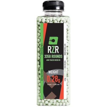 RZR Airsoft BBs 3350R (TCR-GRN - 0.28g)