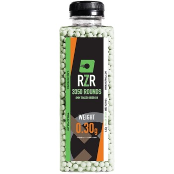 RZR Airsoft BBs 3350R (TCR-GRN - 0.30g)
