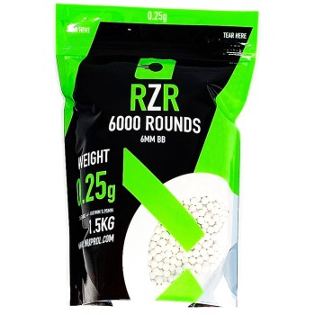 RZR Airsoft BBs 6000R (STD - 0.25g)
