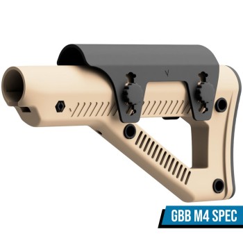 Fixed DMR Stock Assembly for M4 Stock Tube (Tan)