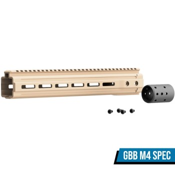 13" Handguard & Barrel Nut (VMP-2D) (Tan)
