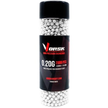 Airsoft BBs (2000R Bottle) (0.20g) (White)