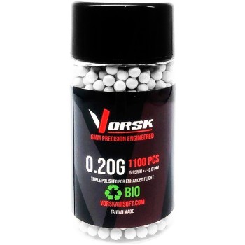 Airsoft BBs Biodegradable (1100R Bottle) (0.20g) (White)