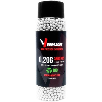 Airsoft BBs Biodegradable (3600R Bottle) (0.20g) (White)