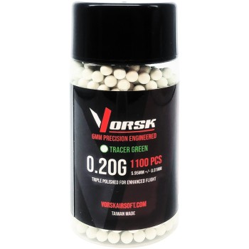 6mm Precision Airsoft BBs 1100R (TCR-GRN - 0.20g)