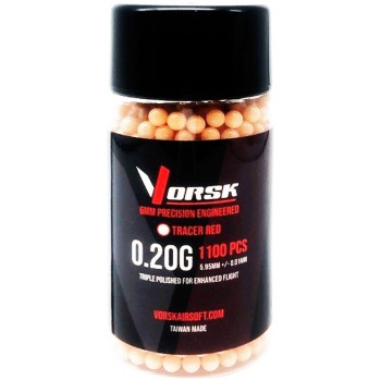Airsoft BBs Tracer (1100R Bottle) (0.20g) (Red)
