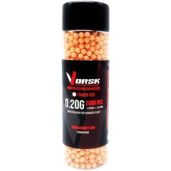 Airsoft BBs Tracer (2000R Bottle) (0.20g) (Red)