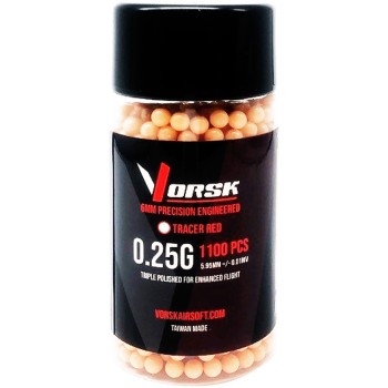 Airsoft BBs Tracer (1100R Bottle) (0.25g) (Red)