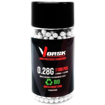 Airsoft BBs Biodegradable (1100R Bottle) (0.28g) (White)