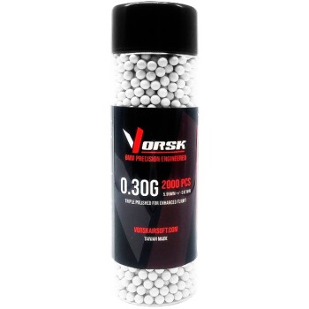 Airsoft BBs (2000R Bottle) (0.30g) (White)