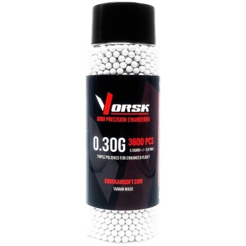 Airsoft BBs (3600R Bottle) (0.30g) (White)