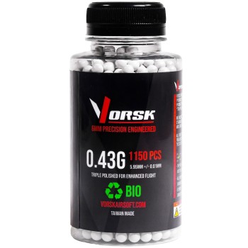 6mm Precision Airsoft BBs 1150R (BIO - 0.43g)