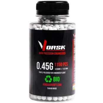6mm Precision Airsoft BBs 1150R (BIO - 0.45g)