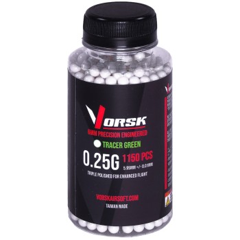 6mm Precision Airsoft BBs 1150R (TCR-GRN - 0.25g)