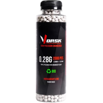 6mm Precision Airsoft BBs 2000R (BIO - 0.28g)