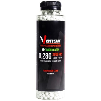 6mm Precision Airsoft BBs 2000R (TCR-GRN - 0.28g)
