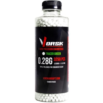 6mm Precision Airsoft BBs 3250R (TCR-GRN - 0.28g)