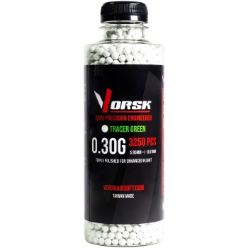 6mm Precision Airsoft BBs 3250R (TCR-GRN - 0.30g)