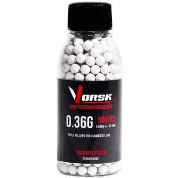 6mm Precision Airsoft BBs 500R (STD - 0.36g)