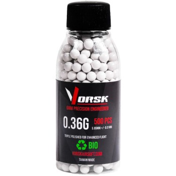 6mm Precision Airsoft BBs 500R (BIO - 0.36g)