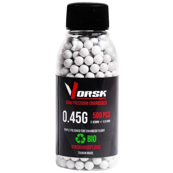 6mm Precision Airsoft BBs 500R (BIO - 0.45g)