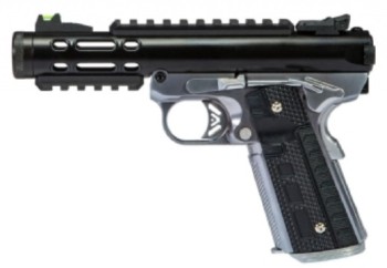 Galaxy 1911 (Black-Silver) GBB Airsoft Pistol