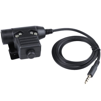 Push To Talk (PTT) Adapter for Communication Headsets (Single AUX) 