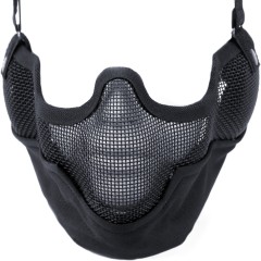 Mesh Lower Face Shield V2 Neck Protection (Black)